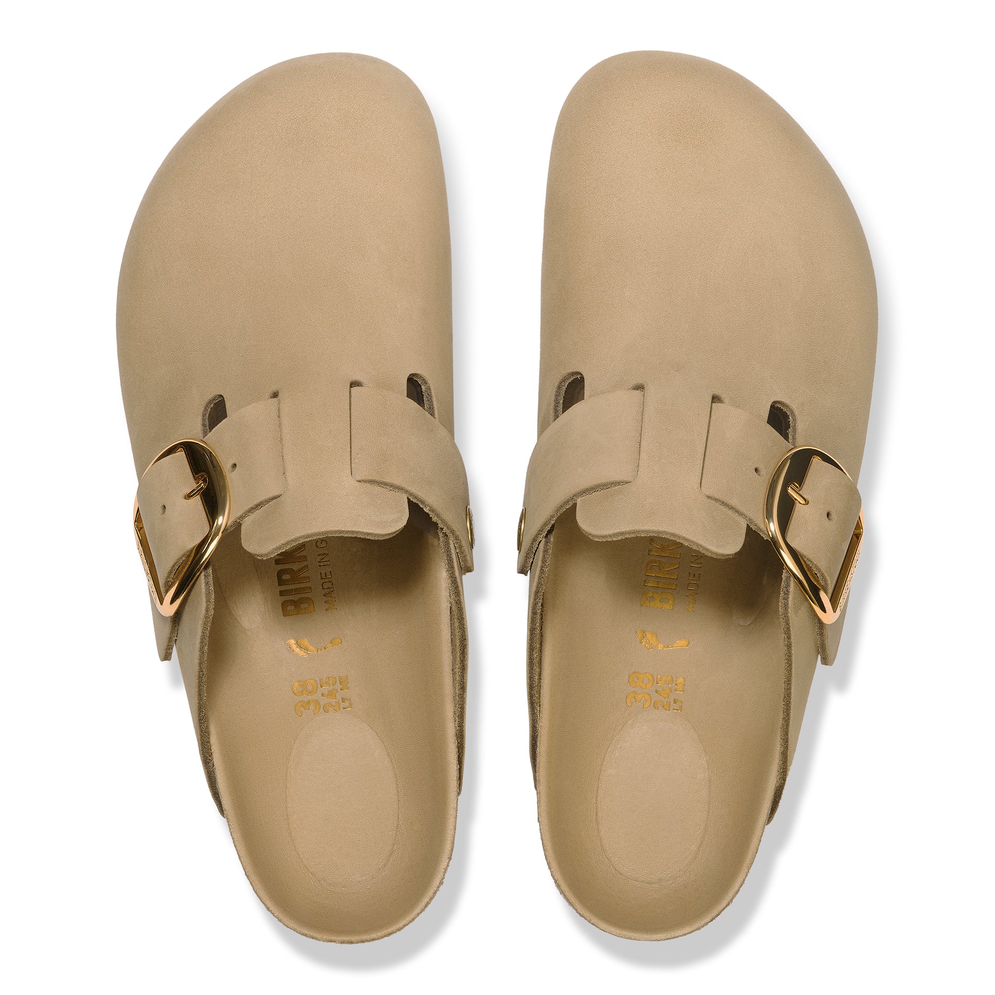 Birkenstock Boston Big Buckle tobacco oiled leather