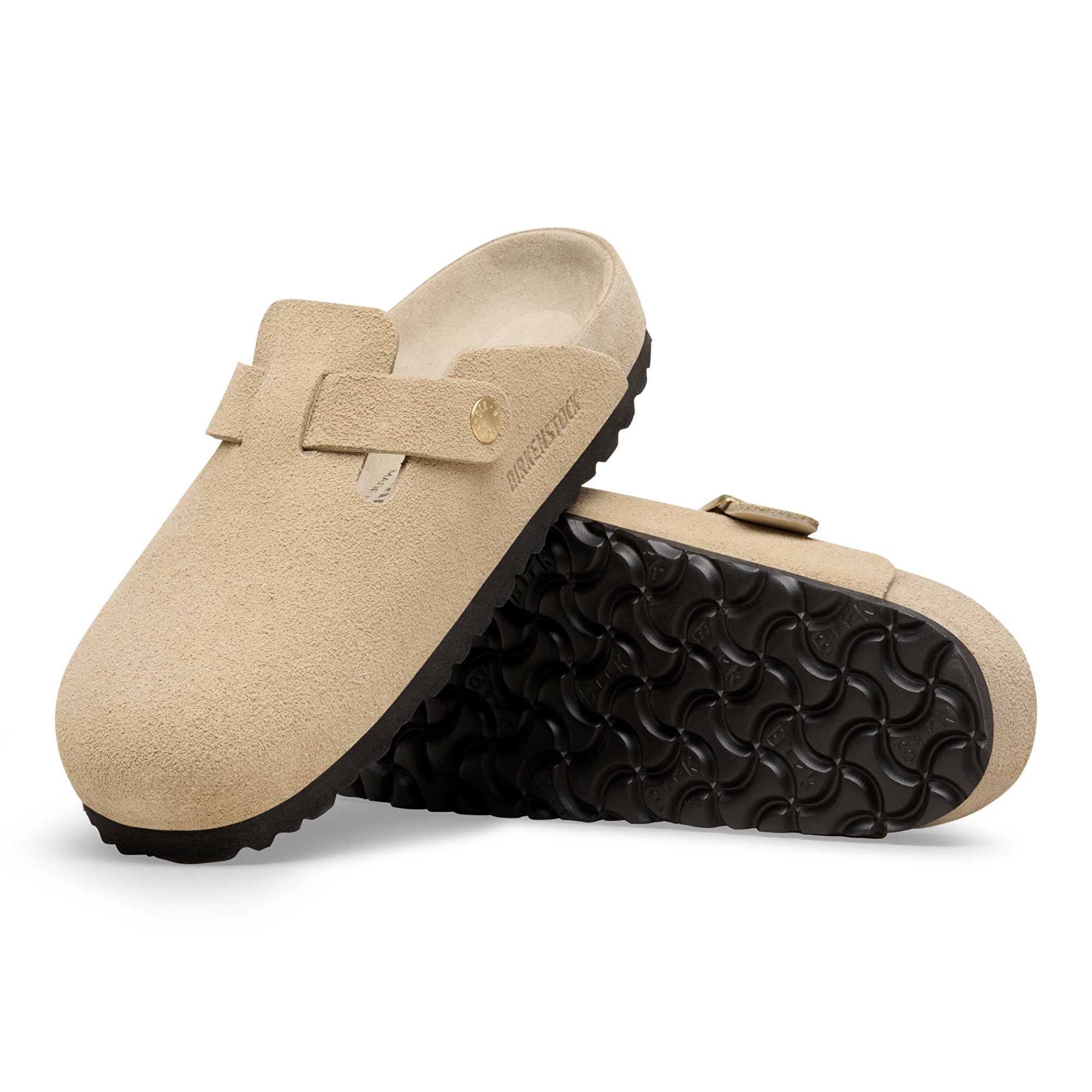 Birkenstock Boston Exquisite taupe suede