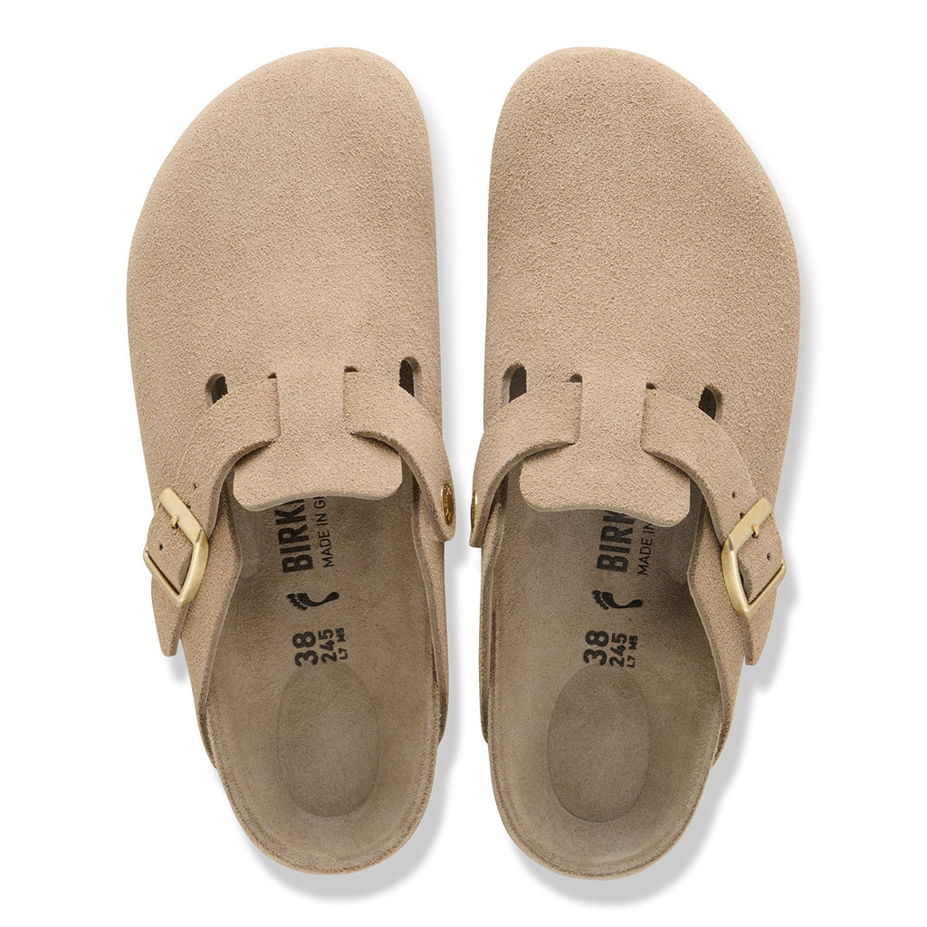 Birkenstock Boston Exquisite taupe suede