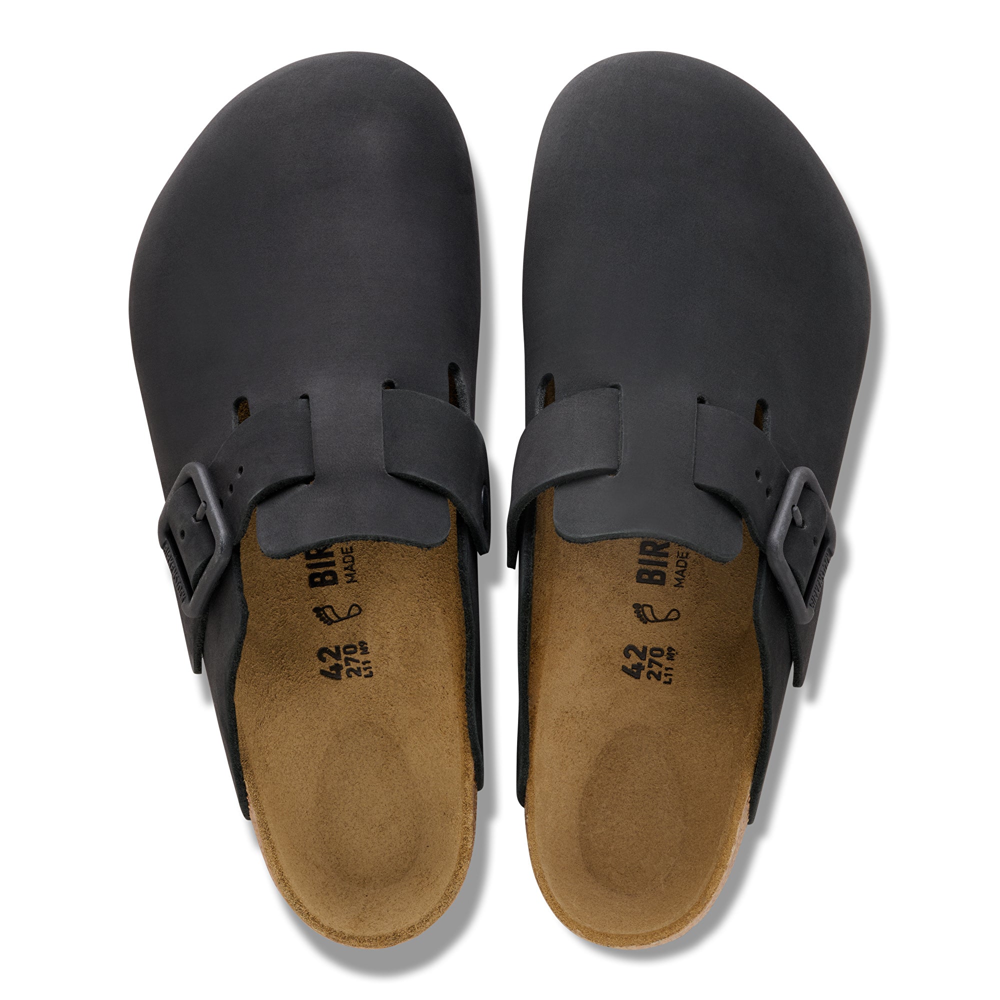 Birkenstock Boston Wire Buckle black nubuck