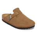 Birkenstock Boston dark tea suede