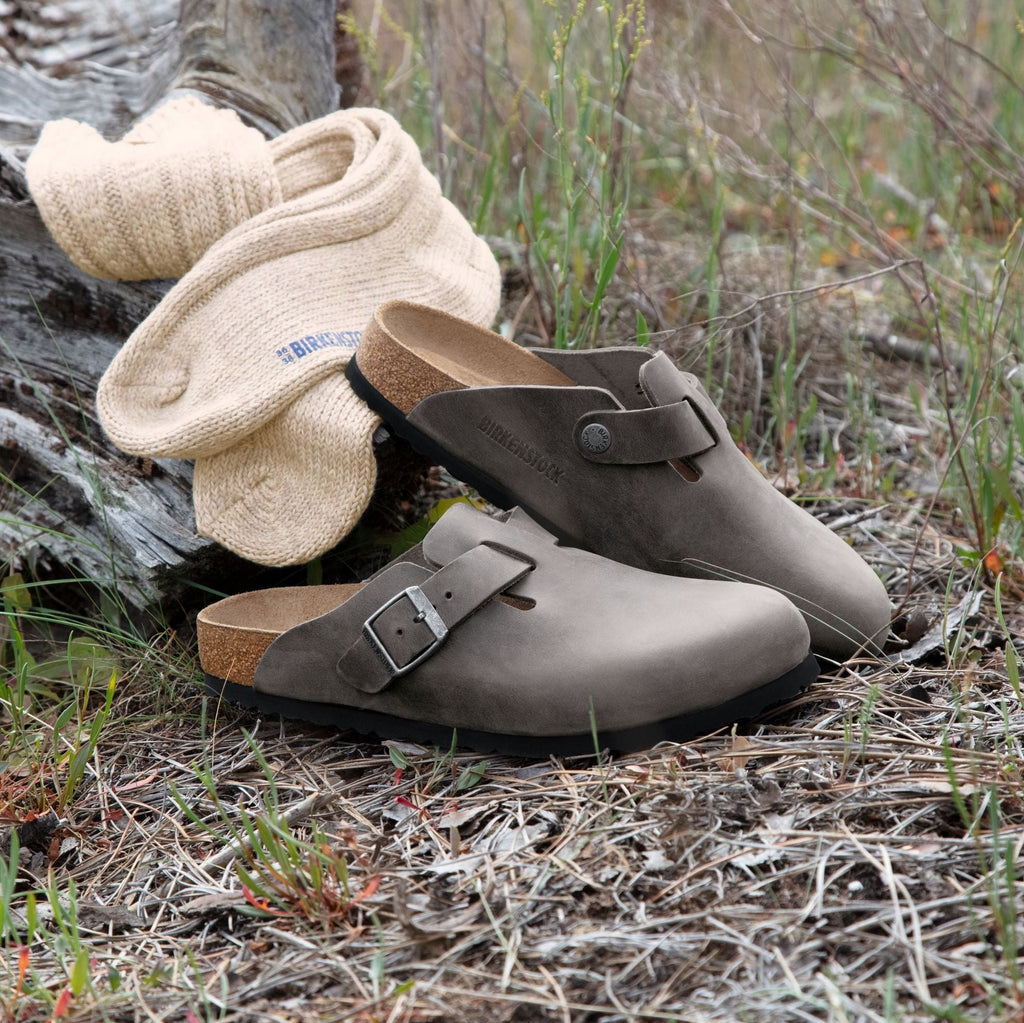 Birkenstock Boston Soft Footbed iron oiled leather