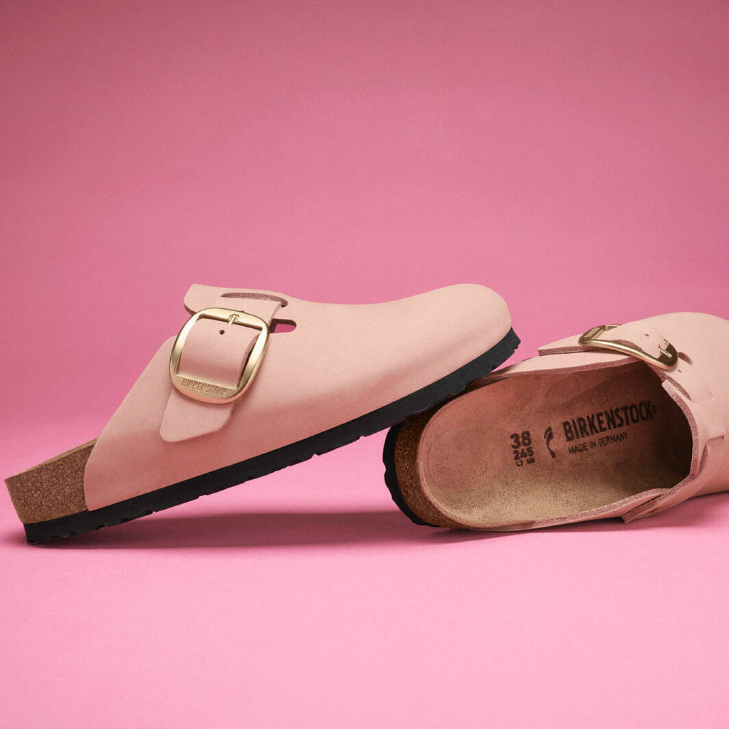 Birkenstock Boston Big Buckle soft pink nubuck