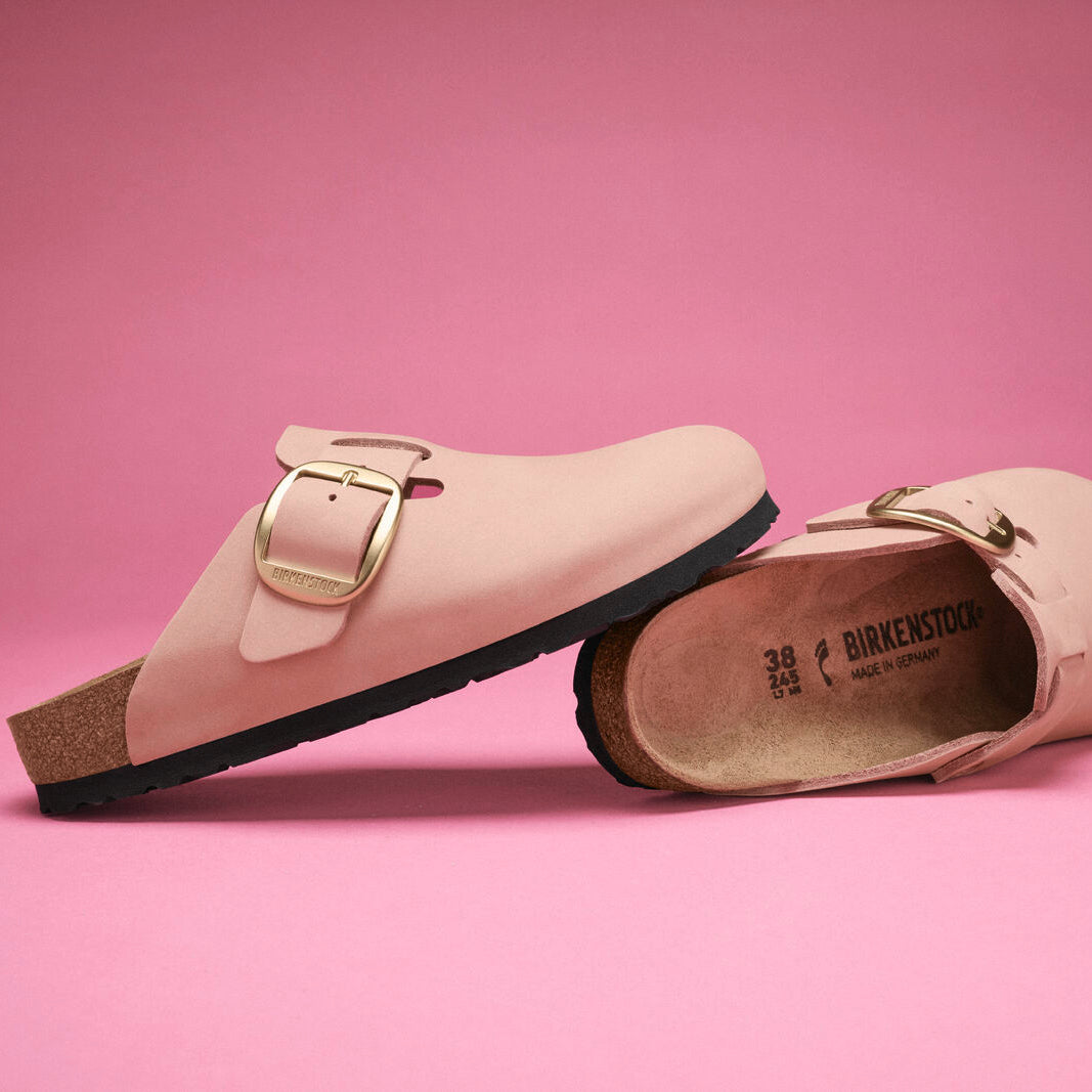 Birkenstock Boston Big Buckle soft pink nubuck