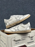 Golden Goose Clasicc White/Black Lines/ Cream