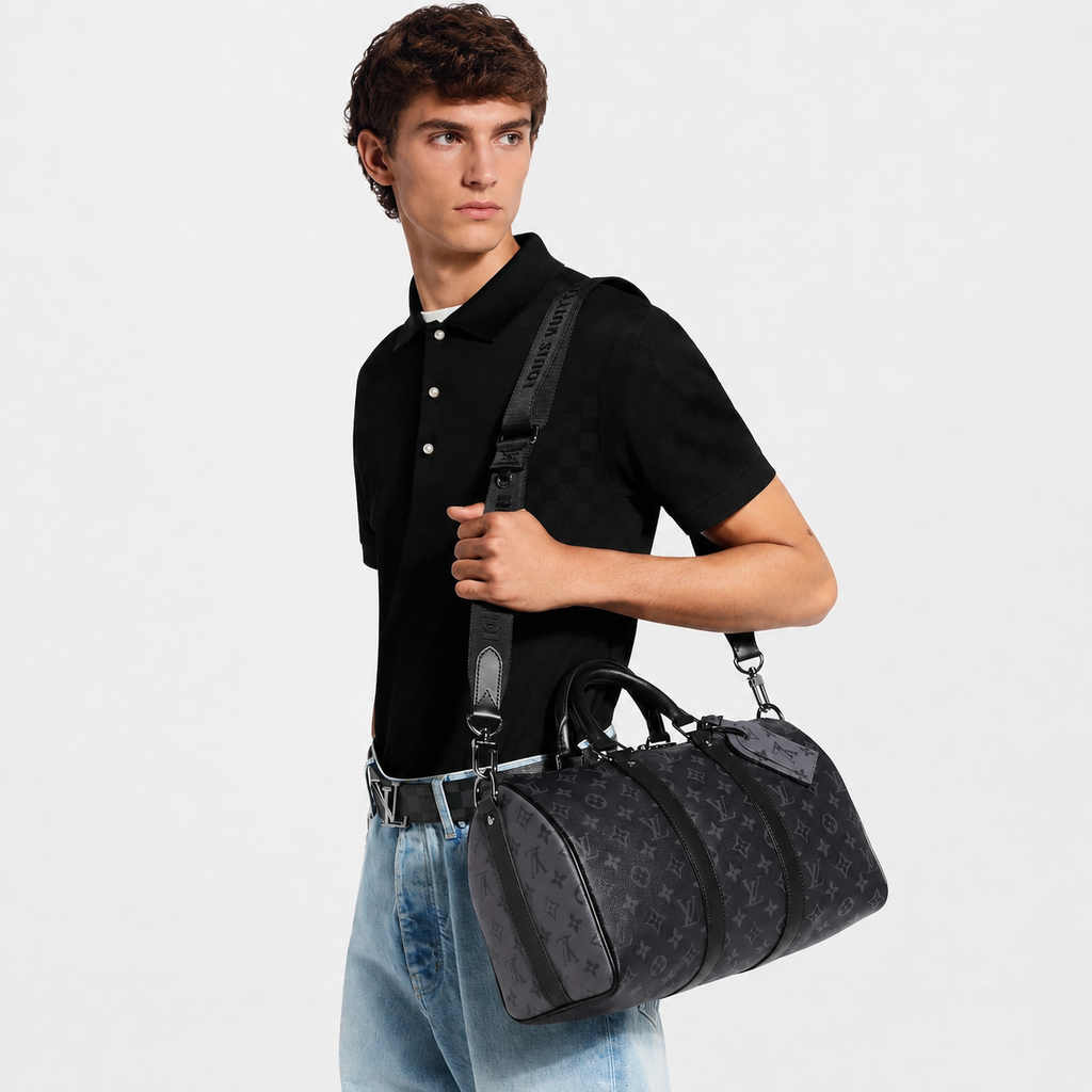 LV BAG Black Keepall