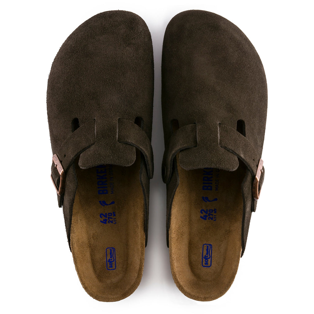 Birkenstock Boston Soft Footbed mocha suede