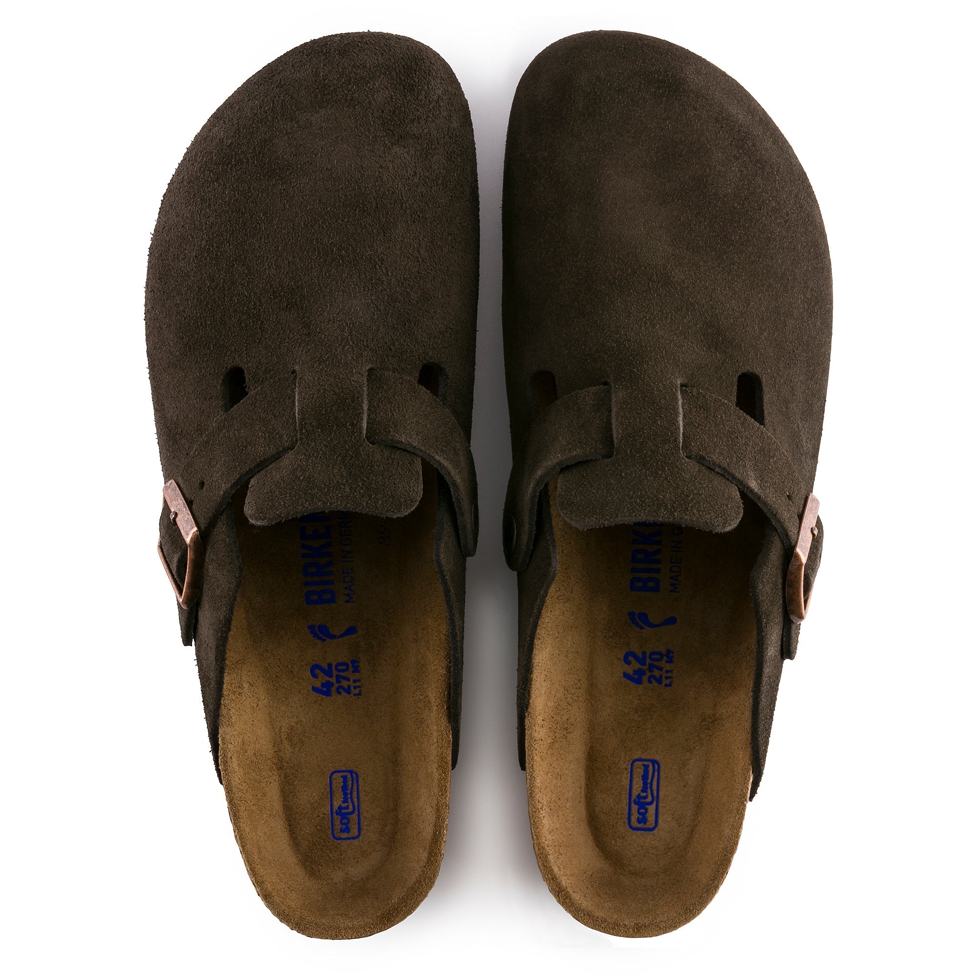 Birkenstock Boston Soft Footbed mocha suede