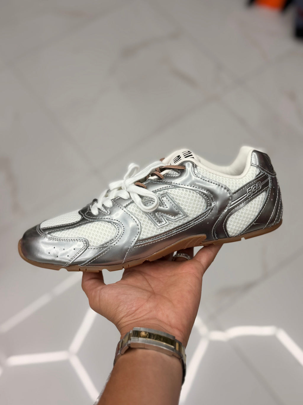 New Balance 530 MIU MIU “Metallic Silver”