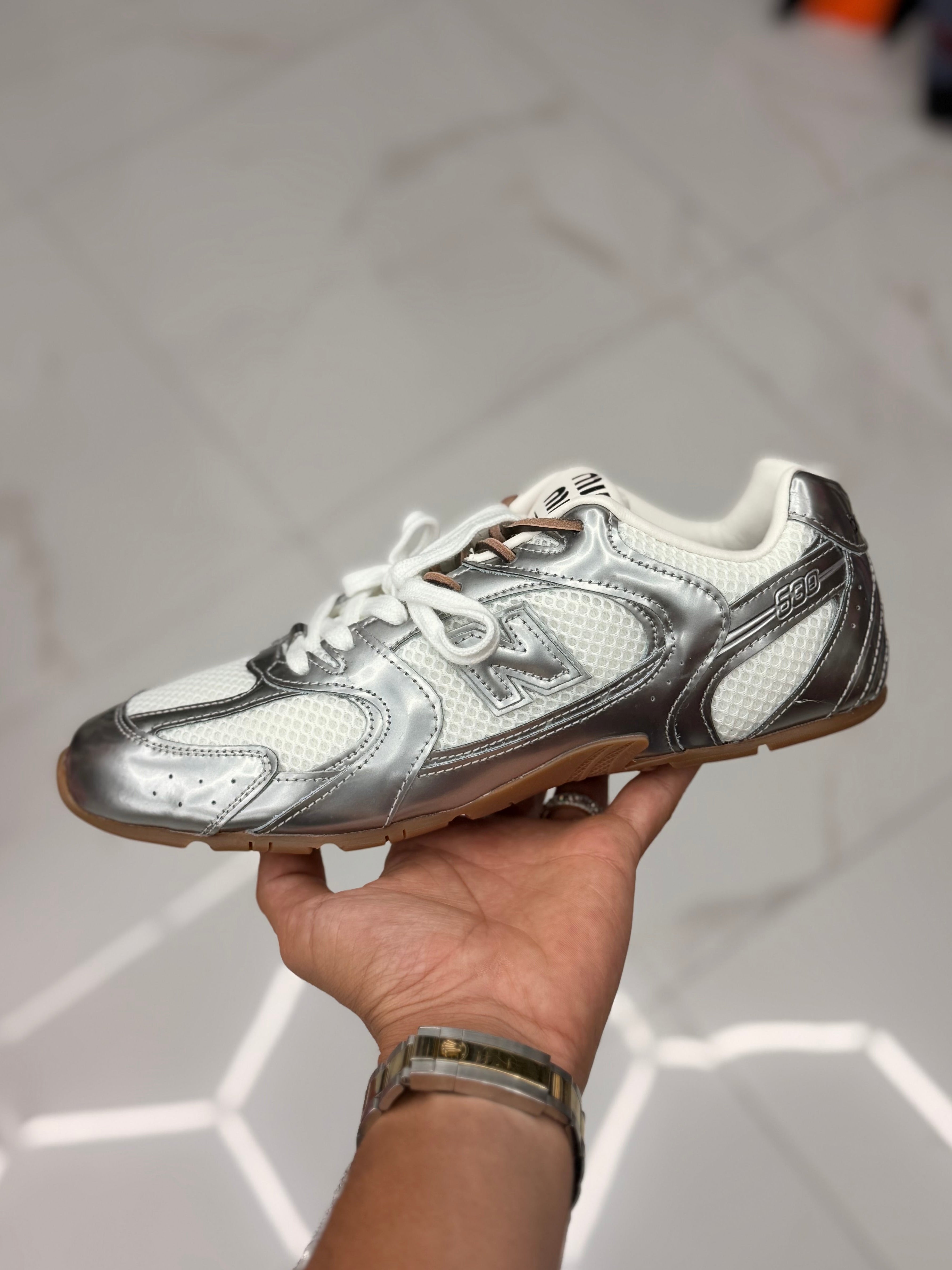 New Balance 530 MIU MIU “Metallic Silver”