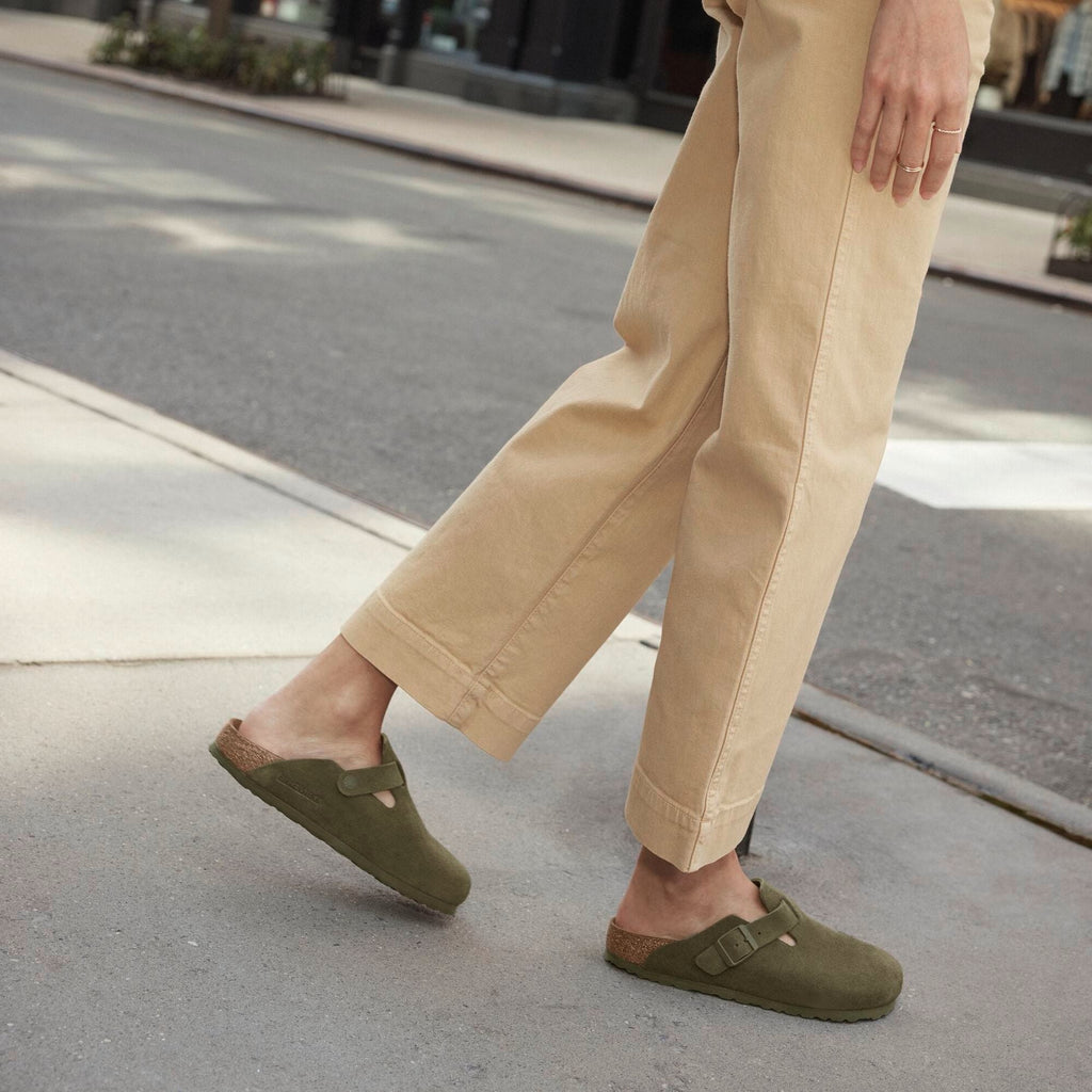 Birkenstock Boston thyme suede