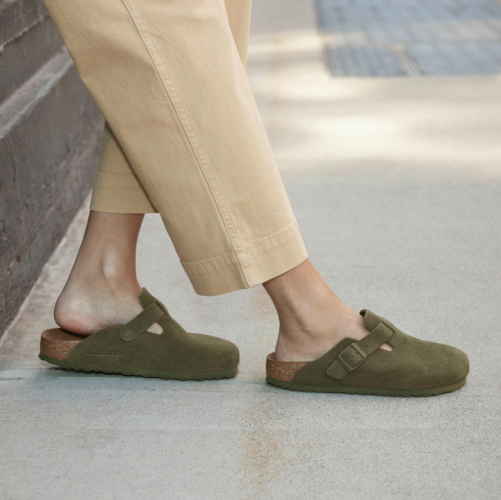 Birkenstock Boston thyme suede