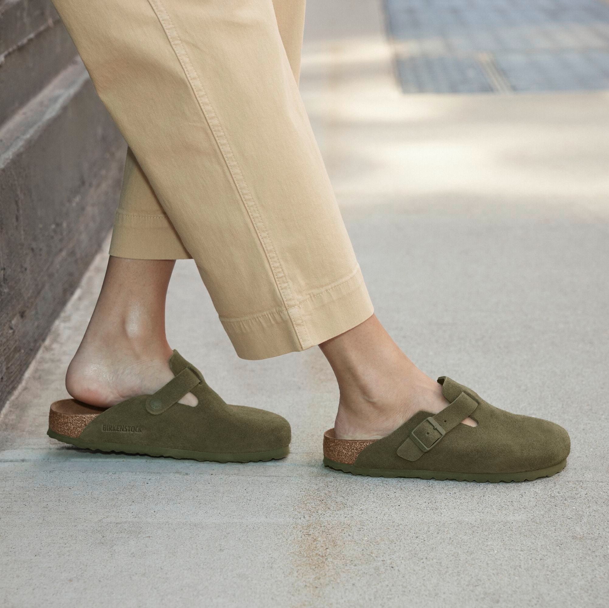 Birkenstock Boston thyme suede