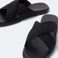 Sandalias Gucci De Jacquard Con Logo de hombre de color negro